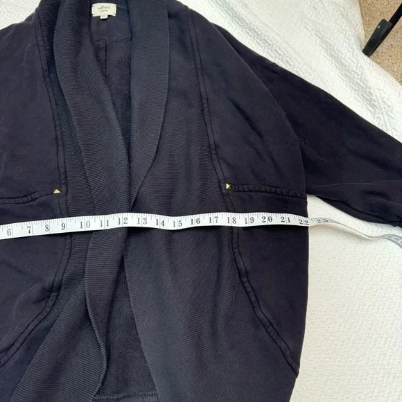 Aritzia Wilfred Diderot Open Front Cocoon Cardigan Sweater Black Size M - Picture 10 of 12